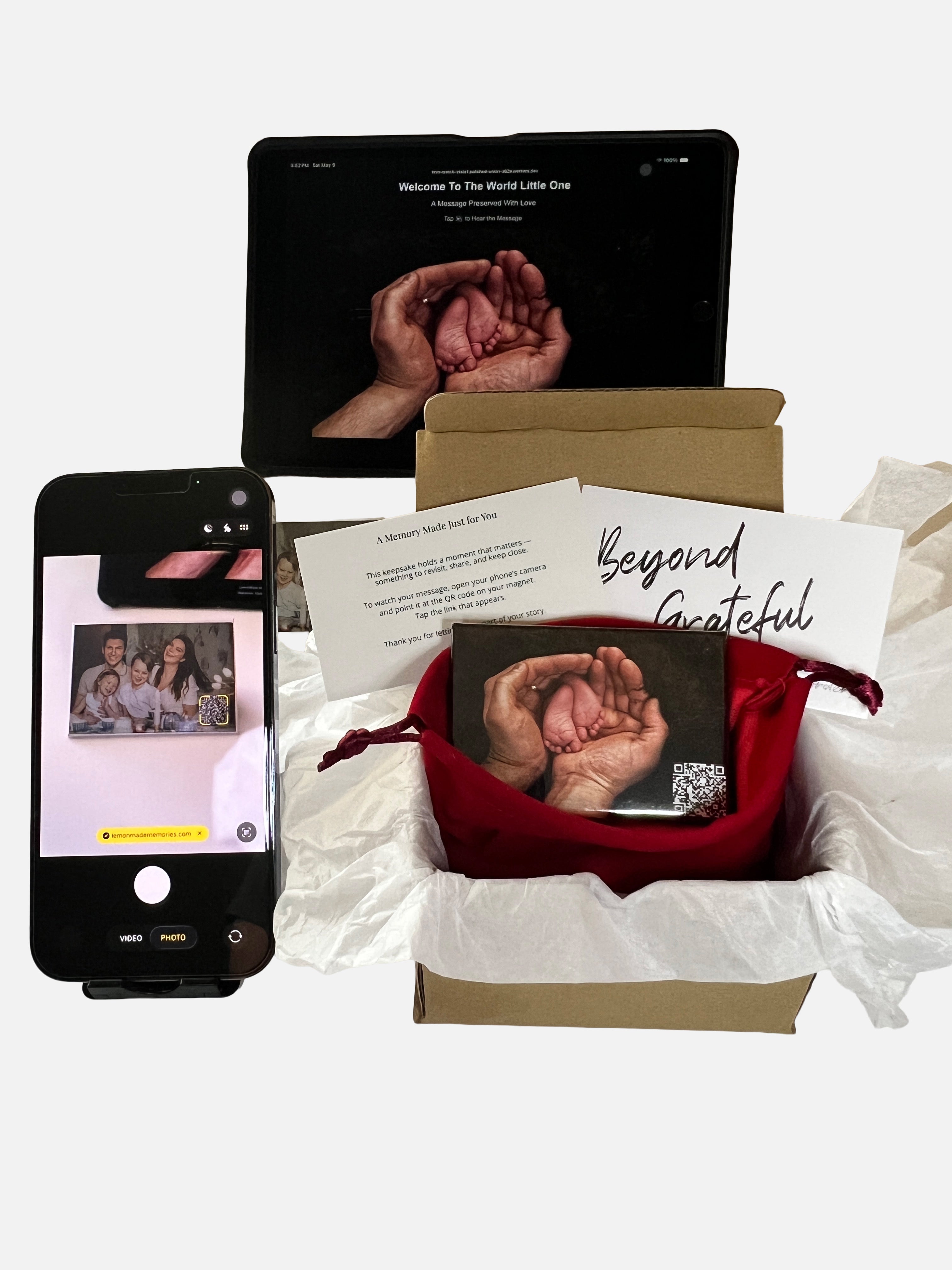 Voice Keepsake – Signature Photo Magnet