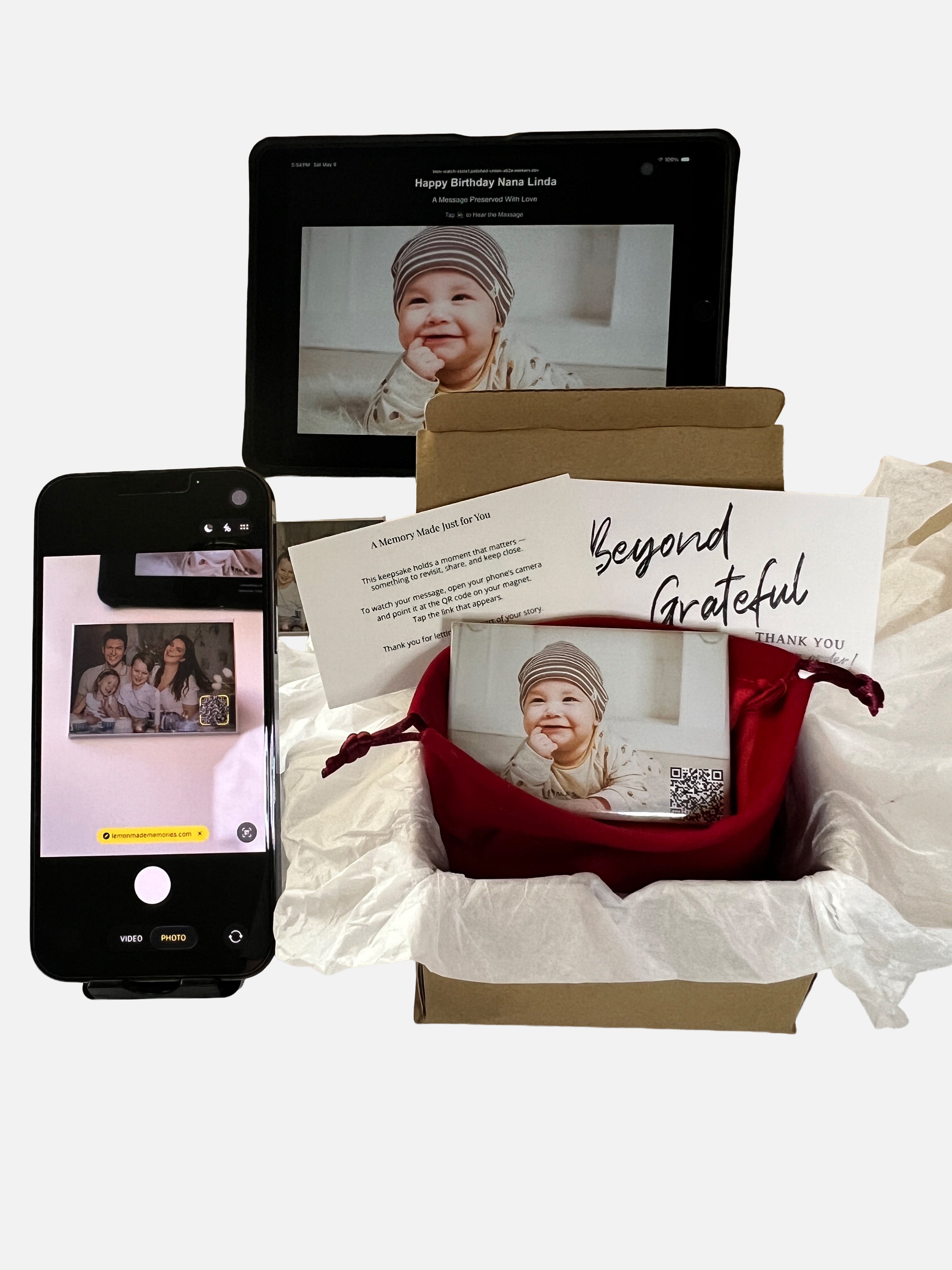 Voice Keepsake – Signature Photo Magnet