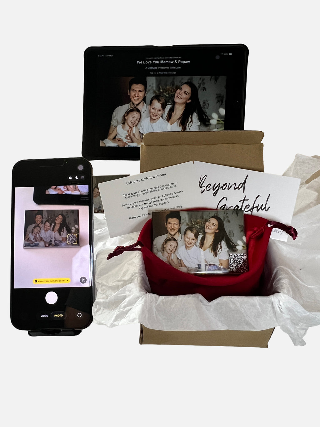 Voice Keepsake – Signature Photo Magnet